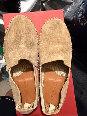 Scarosso Men’s Tan Suede Slip-On Loafers